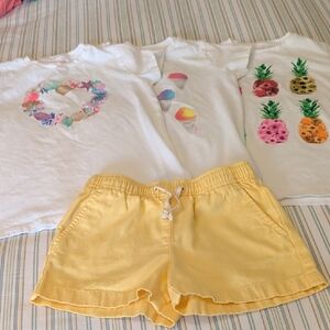 Girls Crewcut Tshirts And Shorts Size 8